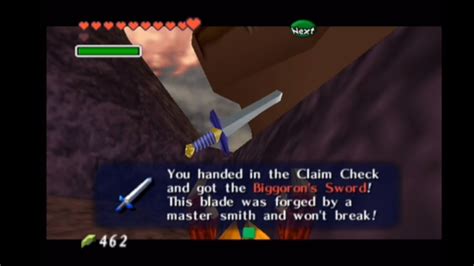 Ocarina of Time Biggoron's Sword Trading Sequence .